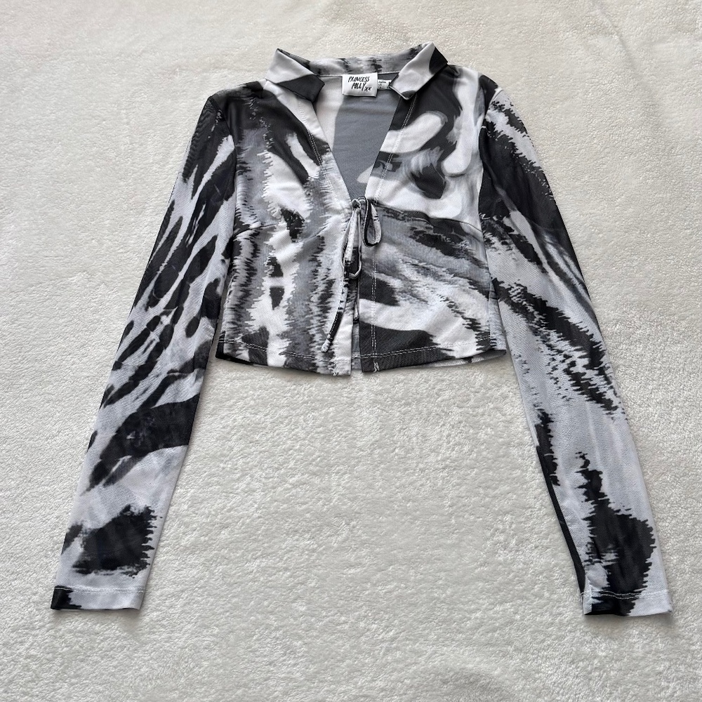 Princess Polly Animal Print Cropped Top